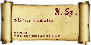 Móra Szabolcs névjegykártya